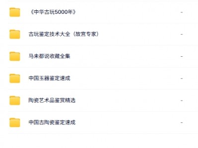 古玩、玉器鉴定速成视频教程